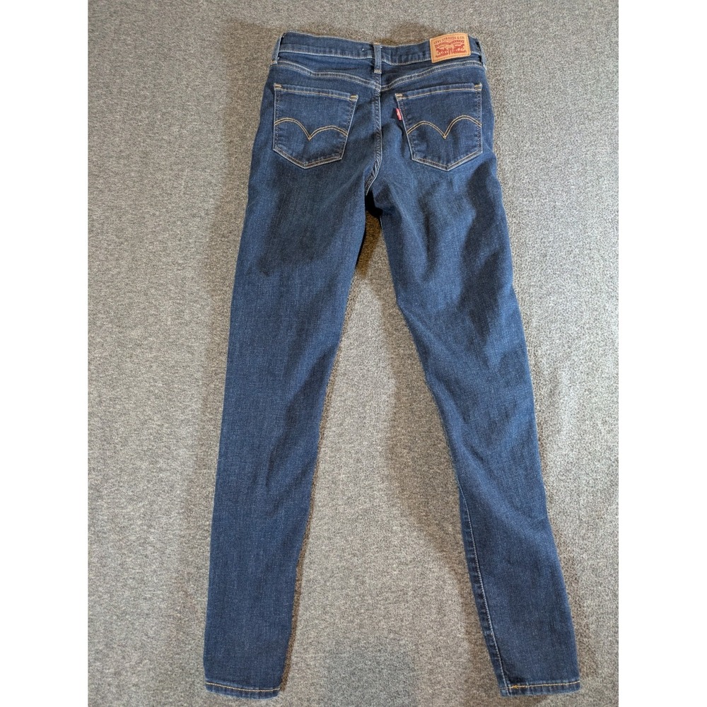 Levi's Jeans‎ Women's 720 High Rise Super Skinny W28 Dk blue Soft Denim - Picture 7 of 8